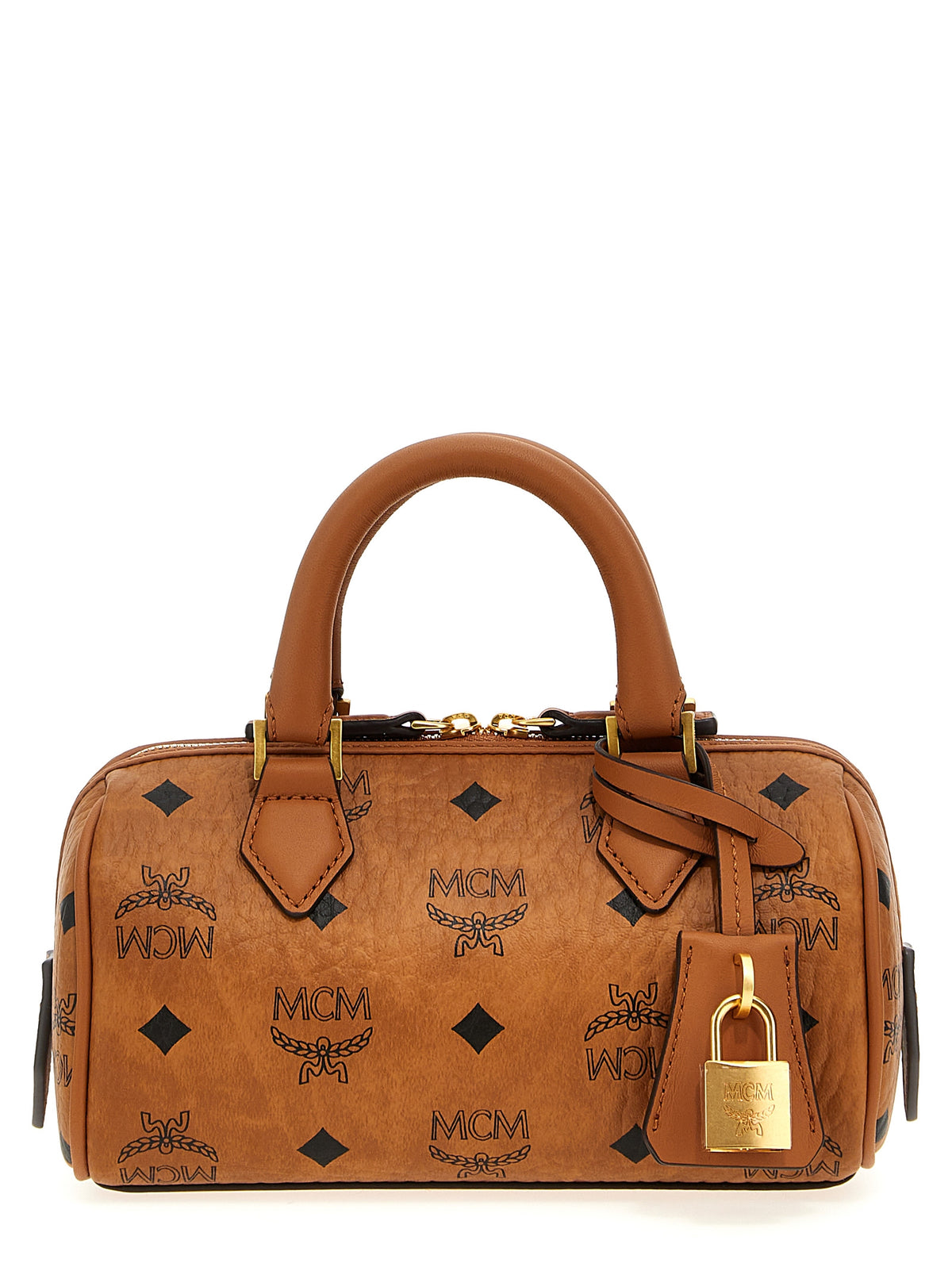 Brown Polyethylene Ella Boston Mini Handbag