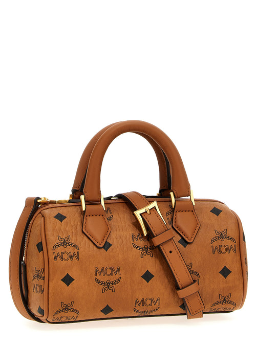 Brown Polyethylene Ella Boston Mini Handbag