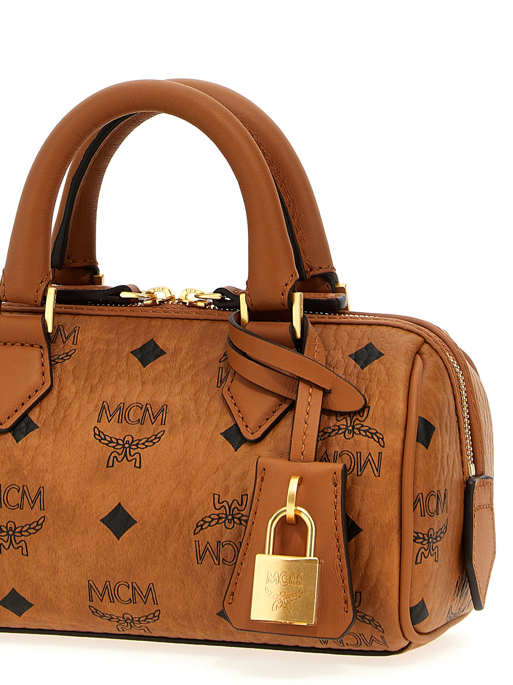 Brown Polyethylene Ella Boston Mini Handbag