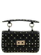 Lamb Leather Rockstud Spike Handbag