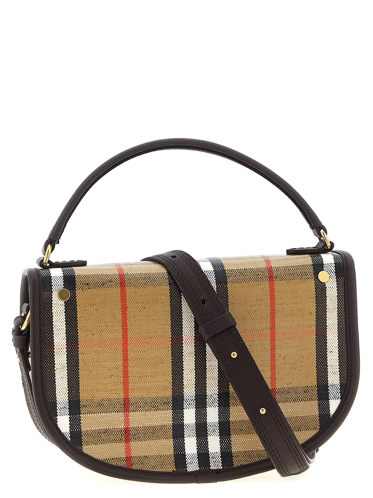 Multicolor Cotton Highlands Check Shoulder Bag