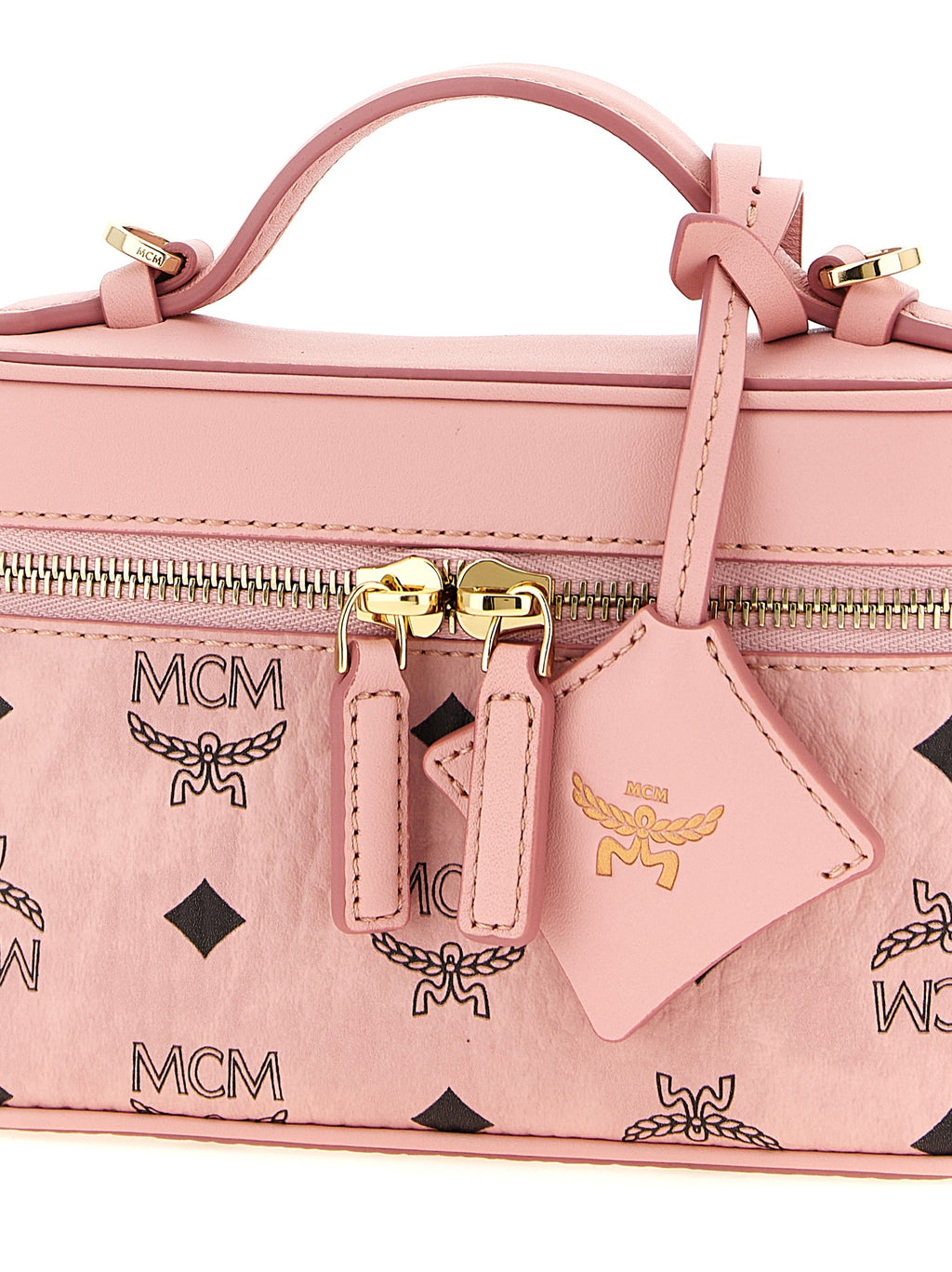 Polyurethane Aren Vanity Case Handbag