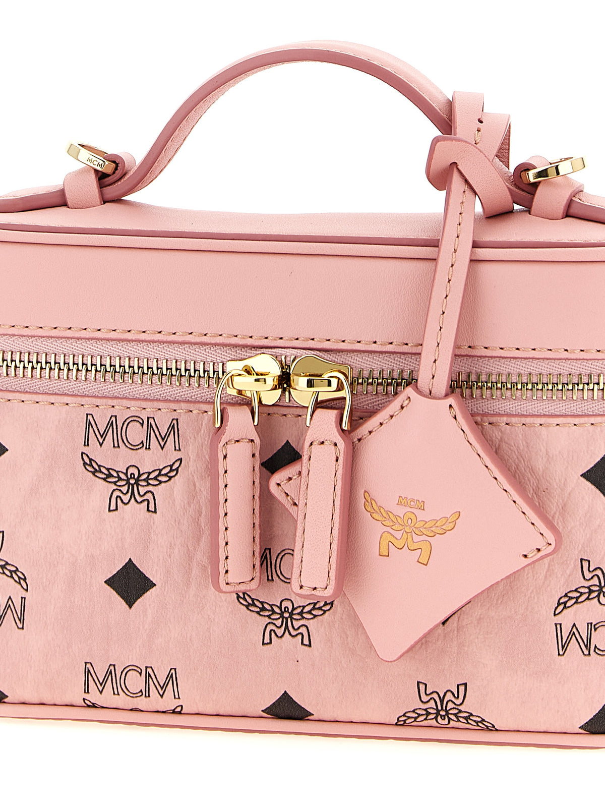 Polyurethane Aren Vanity Case Handbag