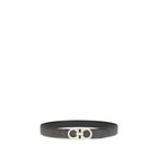 Calfskin Gancini Reversible Belt