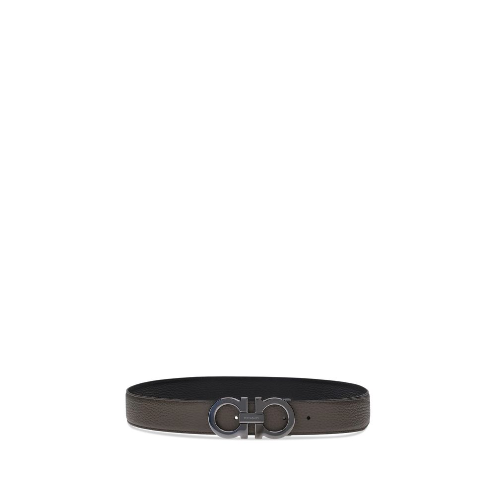 Calfskin Belt with Gancini Buckle