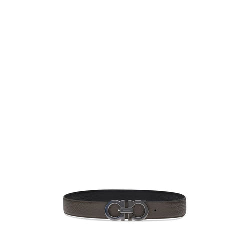 Calfskin Belt with Gancini Buckle