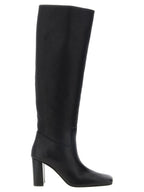 Black Calfskin Petra Over‑the‑Knee Boot
