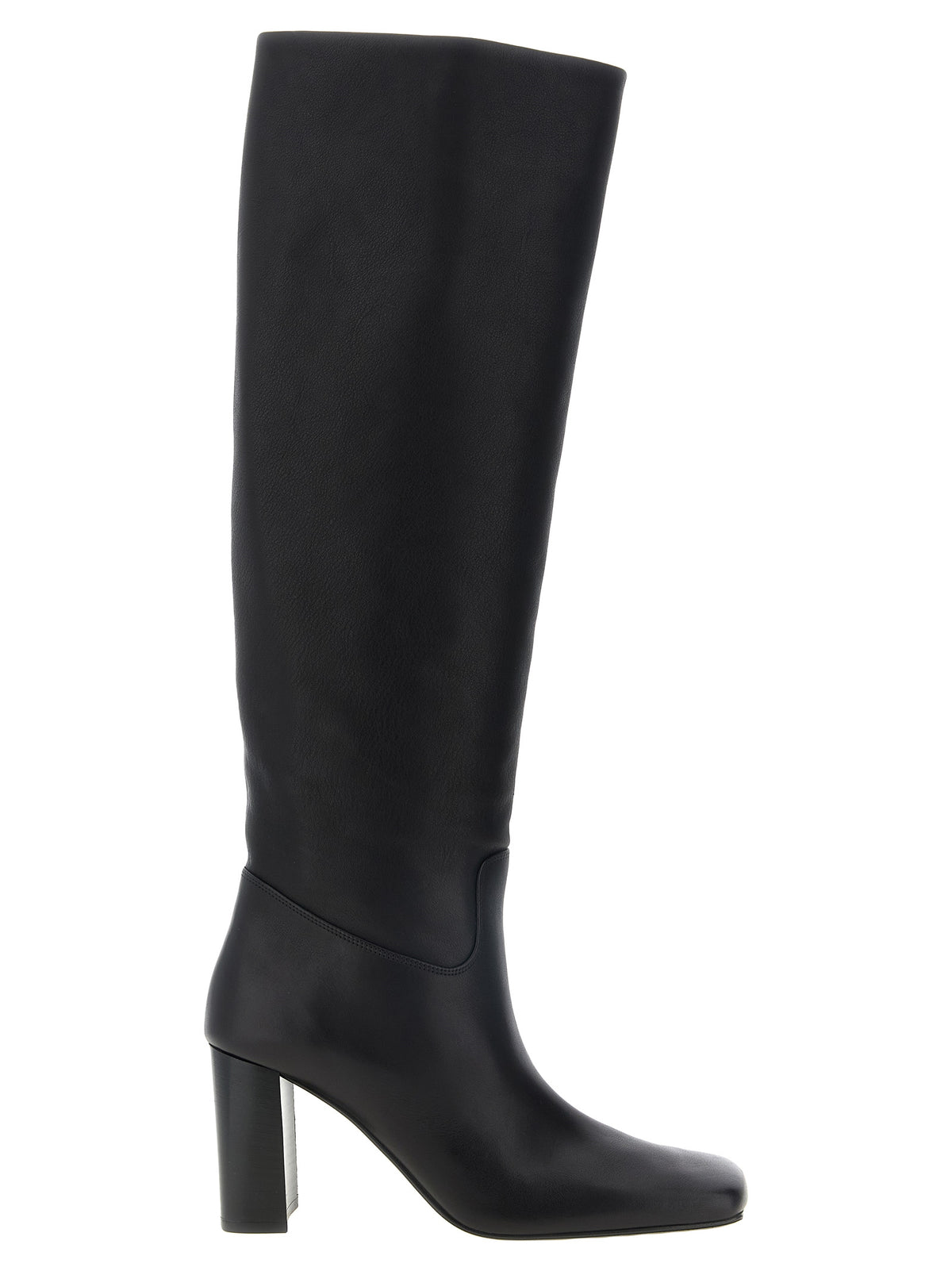 Black Calfskin Petra Over‑the‑Knee Boot