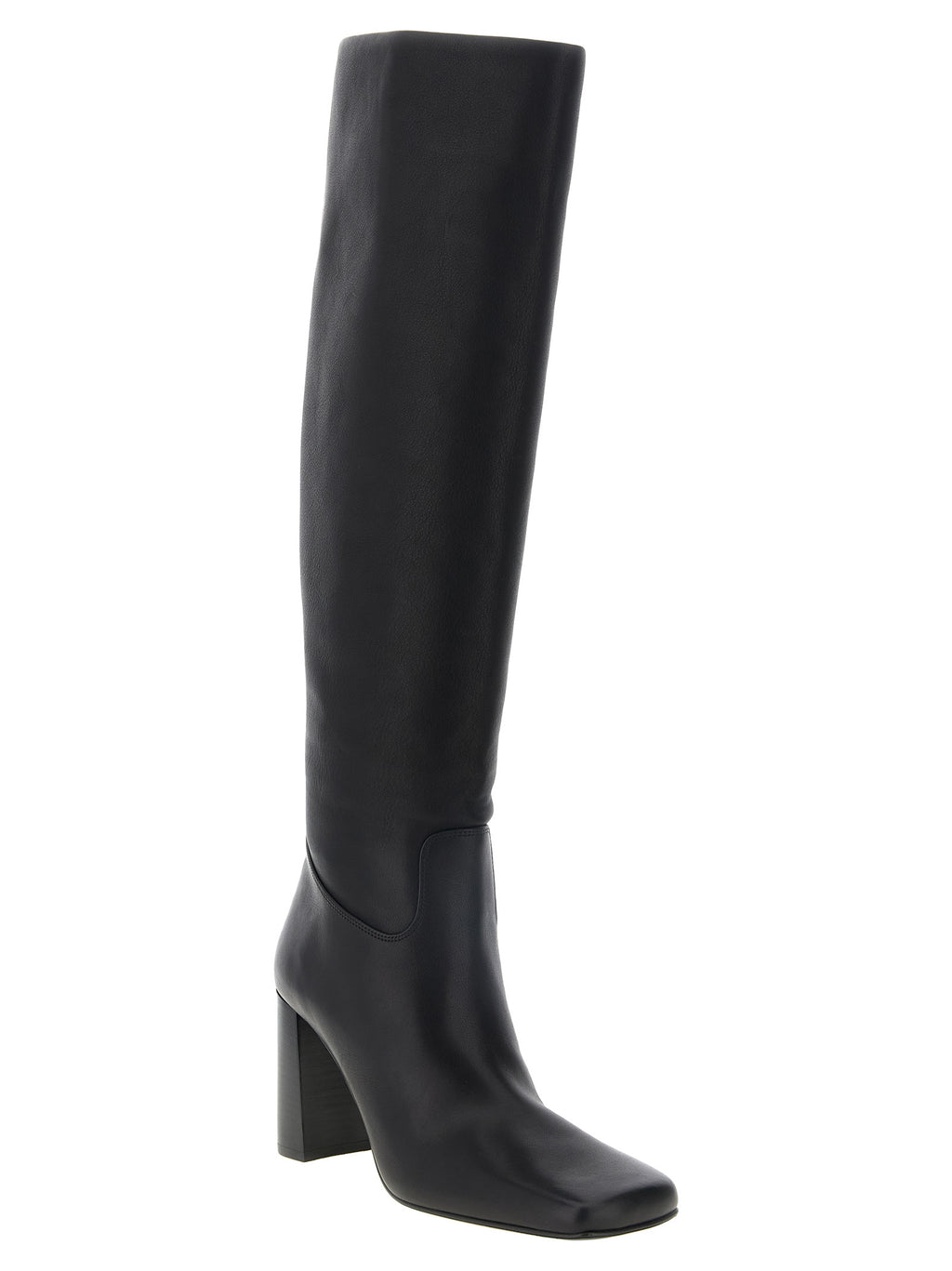 Black Calfskin Petra Over‑the‑Knee Boot