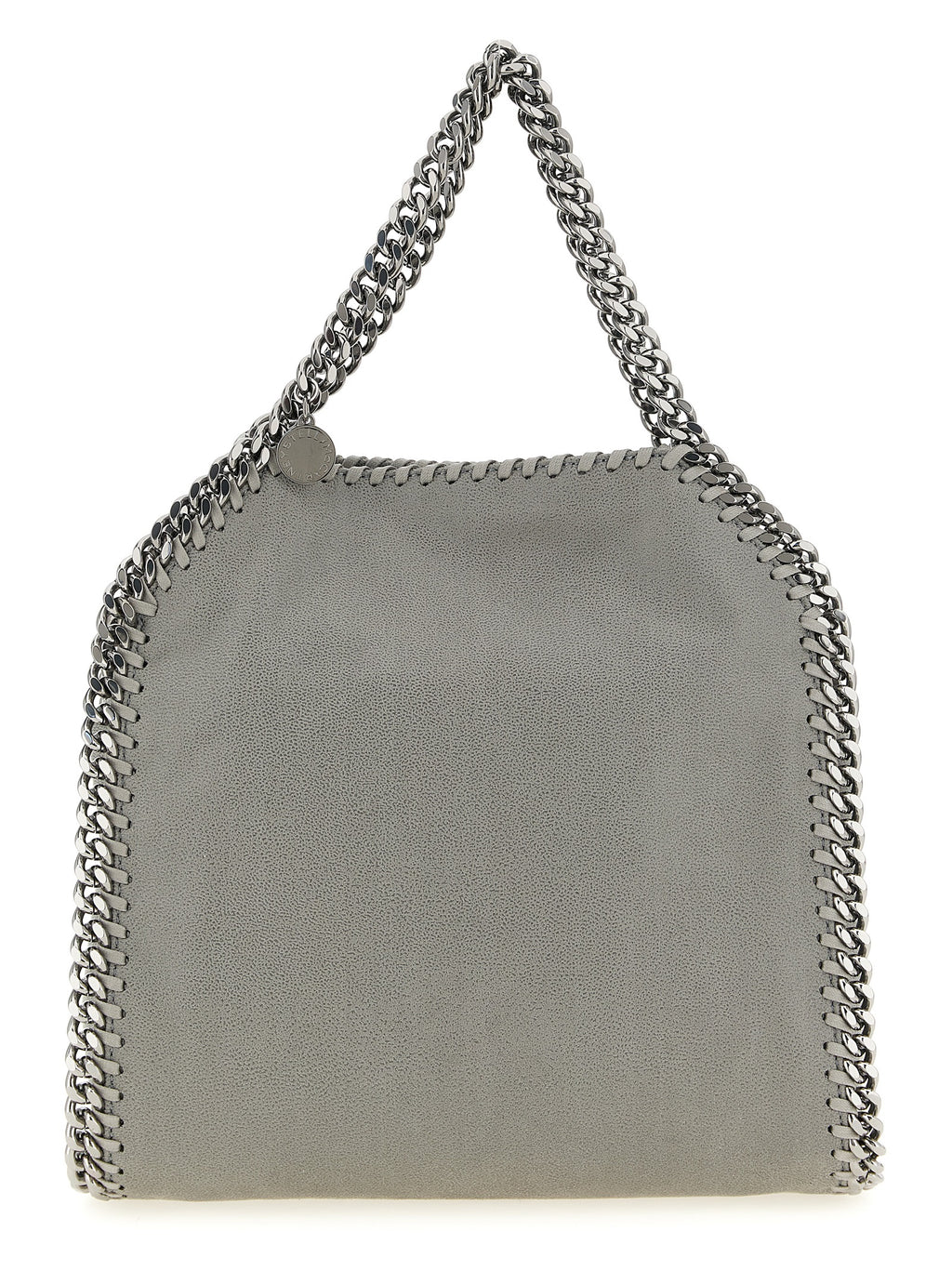 Gray Shaggy Deer Leather Mini Falabella Handbag