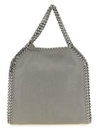 Gray Shaggy Deer Leather Mini Falabella Handbag