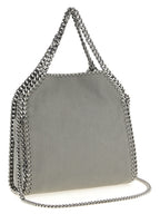 Gray Shaggy Deer Leather Mini Falabella Handbag