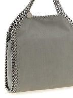 Gray Shaggy Deer Leather Mini Falabella Handbag