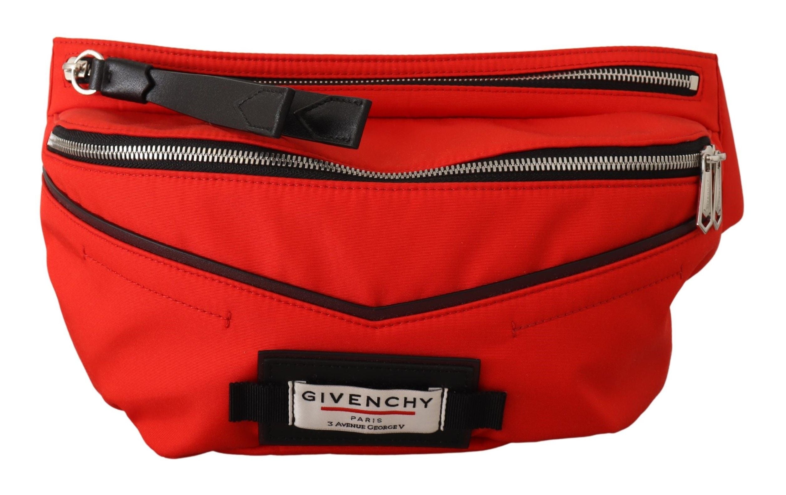 Red Polyamide Large Bum Belt Bag