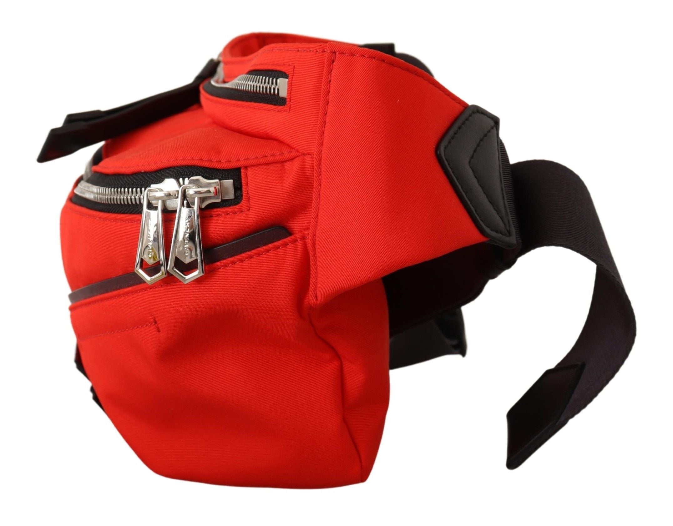 Red Polyamide Large Bum Belt Bag