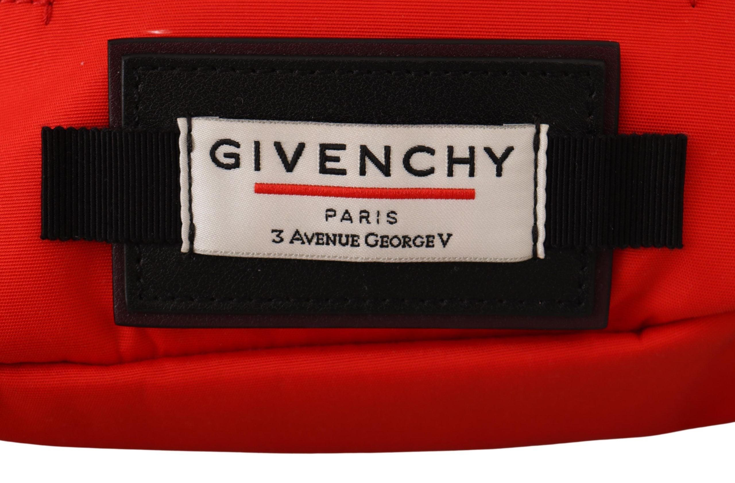 Red Polyamide Large Bum Belt Bag
