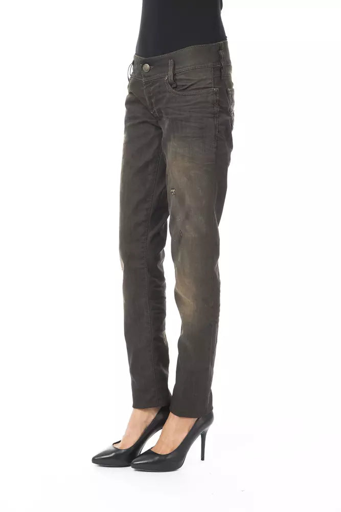 Regular Fit Washed Cotton Women's Jeans