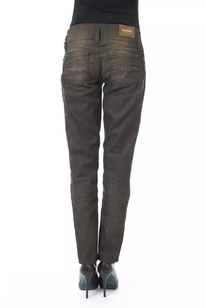 Regular Fit Washed Cotton Women's Jeans