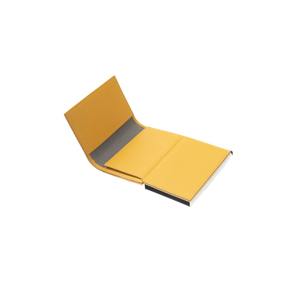 Yellow Calfskin Bifold Wallet