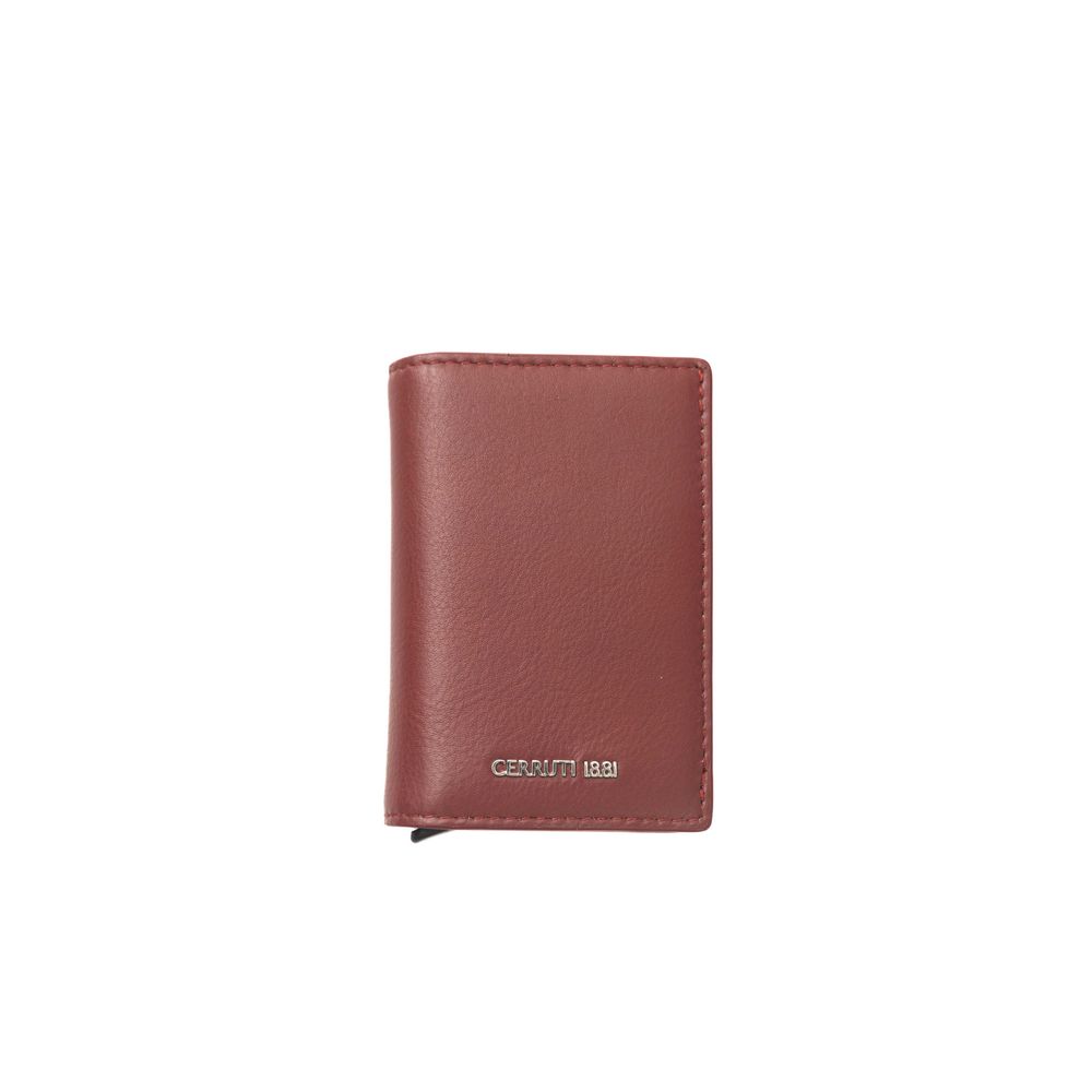 Red Calfskin Men's Wallet