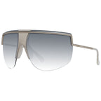 Silver Metal Half‑Rim Aviator Sunglasses