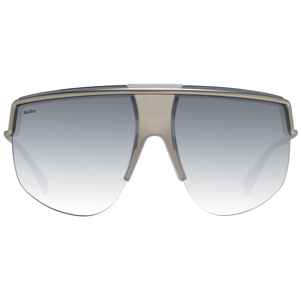Silver Metal Half‑Rim Aviator Sunglasses