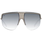 Silver Metal Half‑Rim Aviator Sunglasses