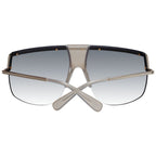 Silver Metal Half‑Rim Aviator Sunglasses