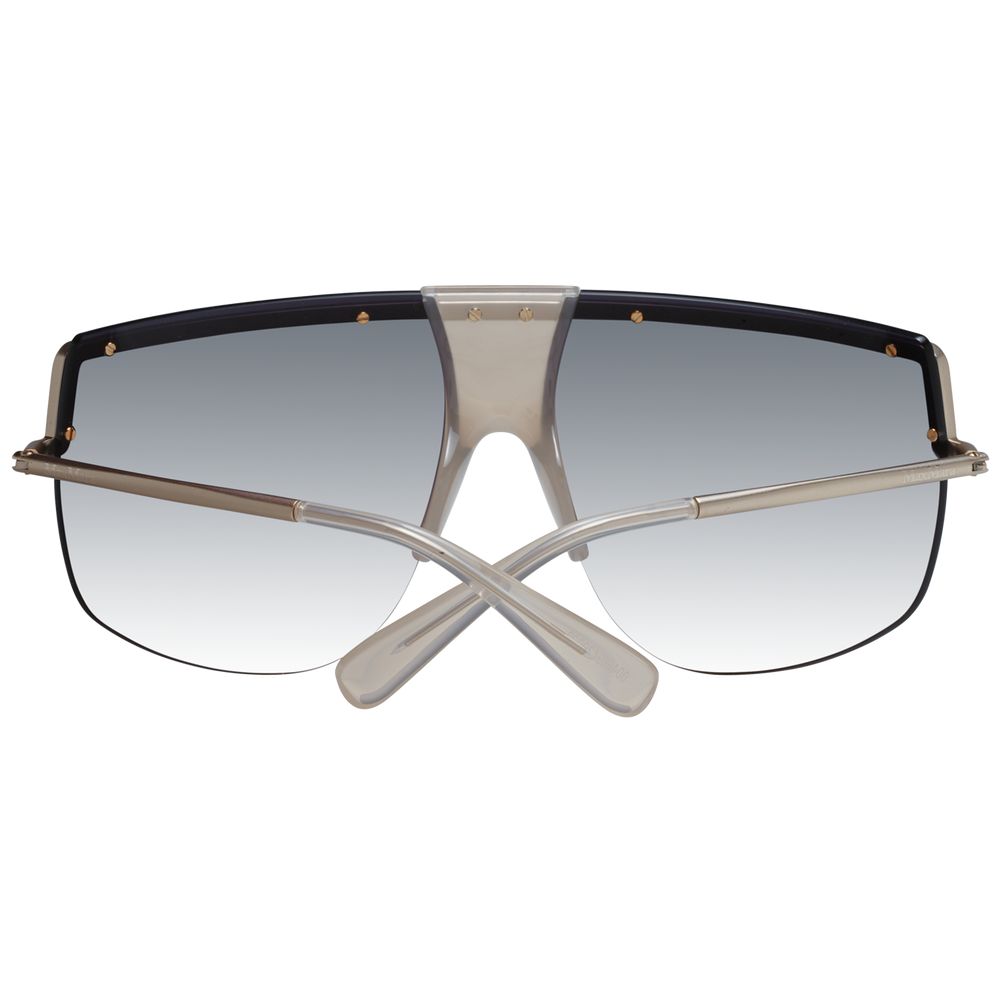 Silver Metal Half‑Rim Aviator Sunglasses