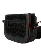 Black Exotic Leather Camera Bag