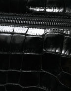 Black Exotic Leather Camera Bag