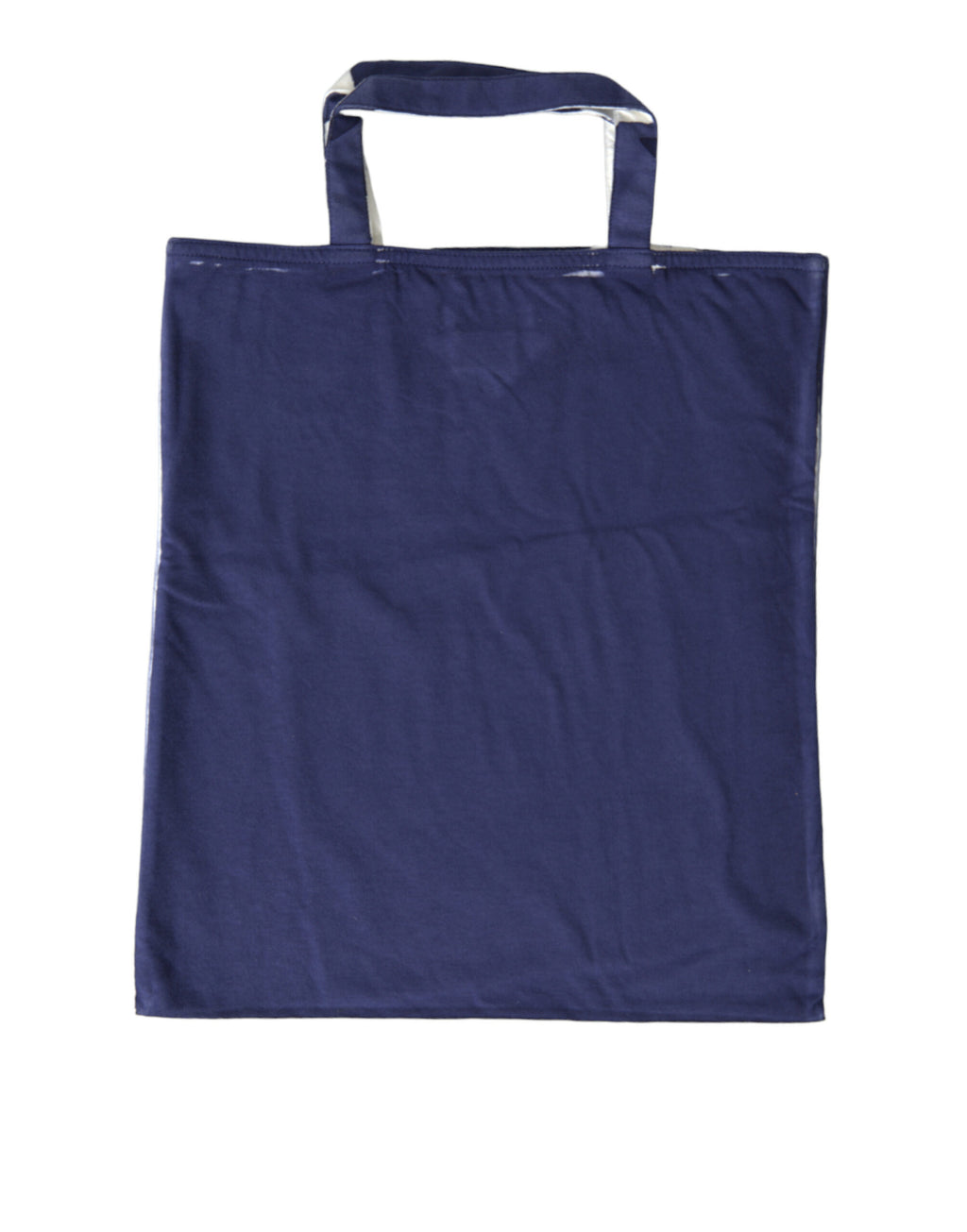 Blue Jersey Logo Shoulder Shopping Tote