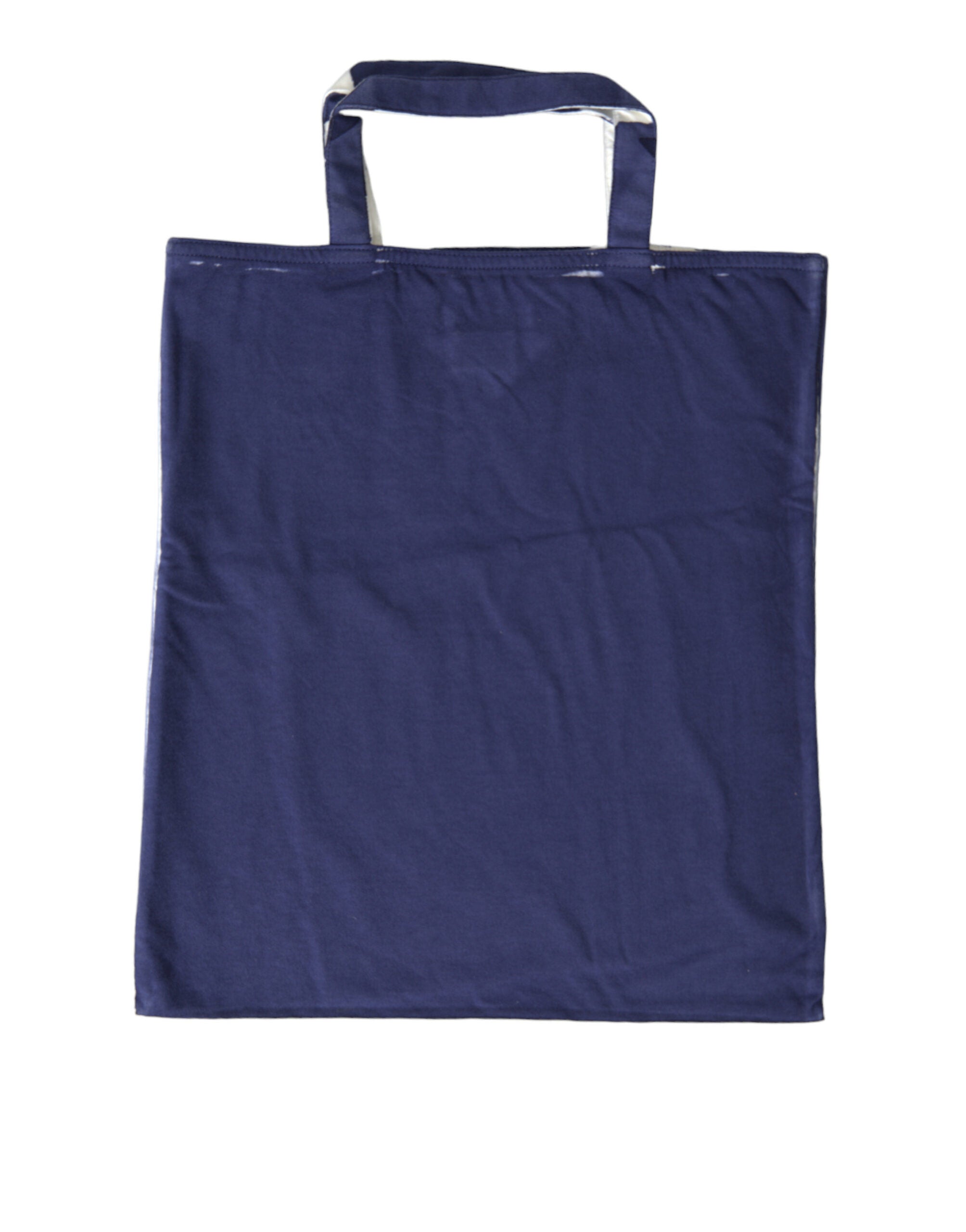 Blue Jersey Logo Shoulder Shopping Tote