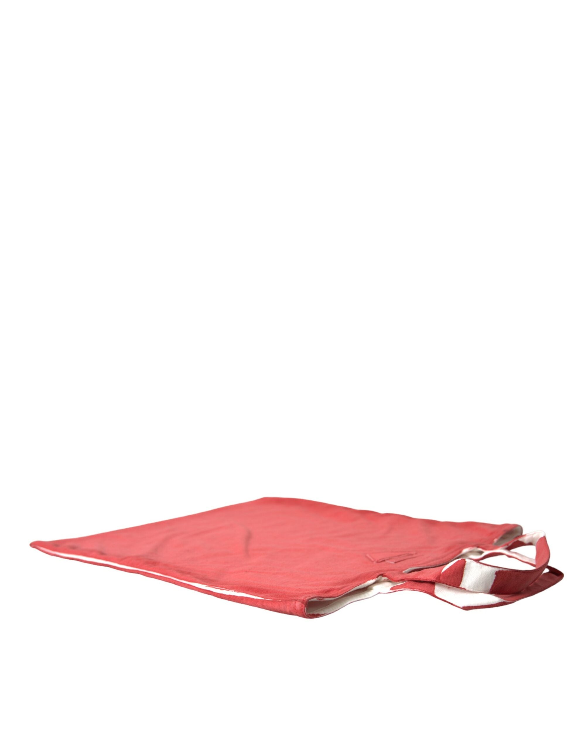 Red Jersey Logo Shoulder Shopping Tote Bag