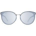 Grey Metal‑Plastic Round Sunglasses
