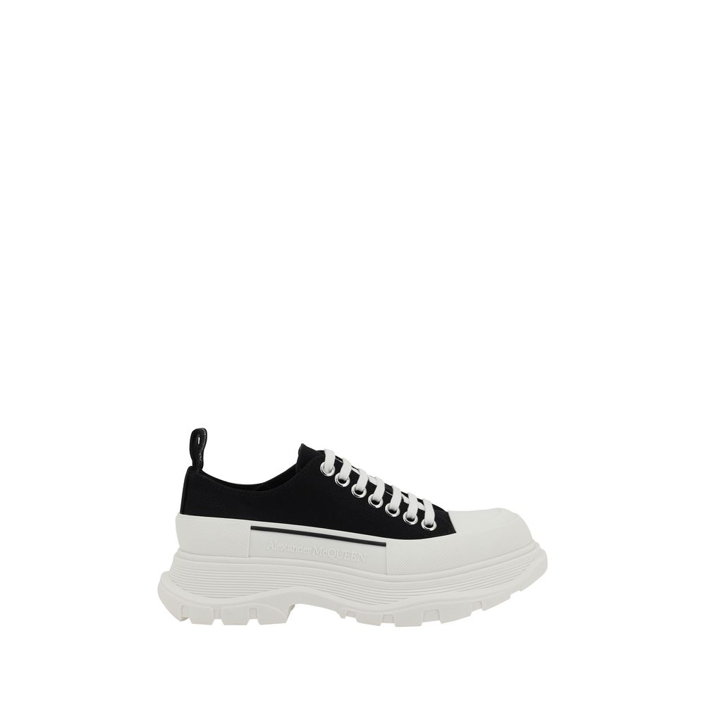 Cotton Tread Slick Platform Sneakers