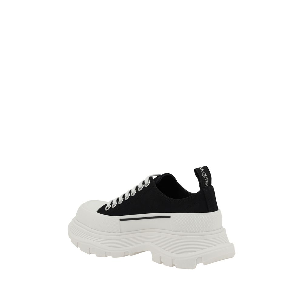 Cotton Tread Slick Platform Sneakers