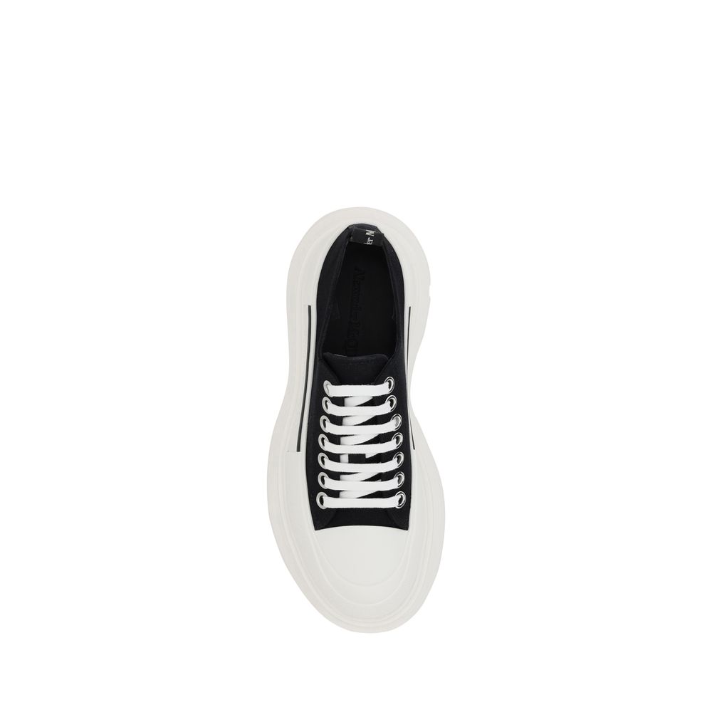 Cotton Tread Slick Platform Sneakers