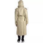 Calf Leather Trench Coat Jacket