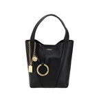 Grained Calf Leather Spin Shoulder Bag