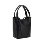 Grained Calf Leather Spin Shoulder Bag