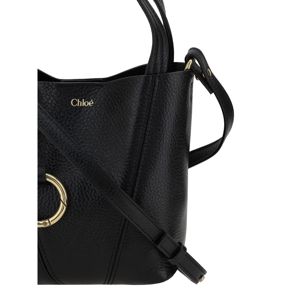 Grained Calf Leather Spin Shoulder Bag