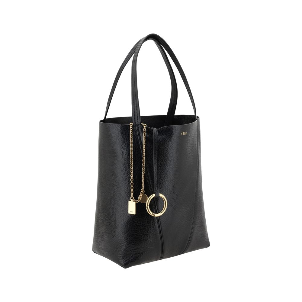 Grained Calf Leather Spin Shoulder Bag
