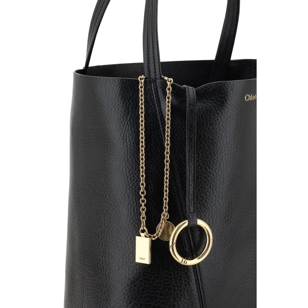 Grained Calf Leather Spin Shoulder Bag
