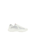 White Polyamide America’s Sneakers Low‑Top