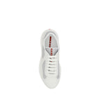 White Polyamide America’s Sneakers Low‑Top