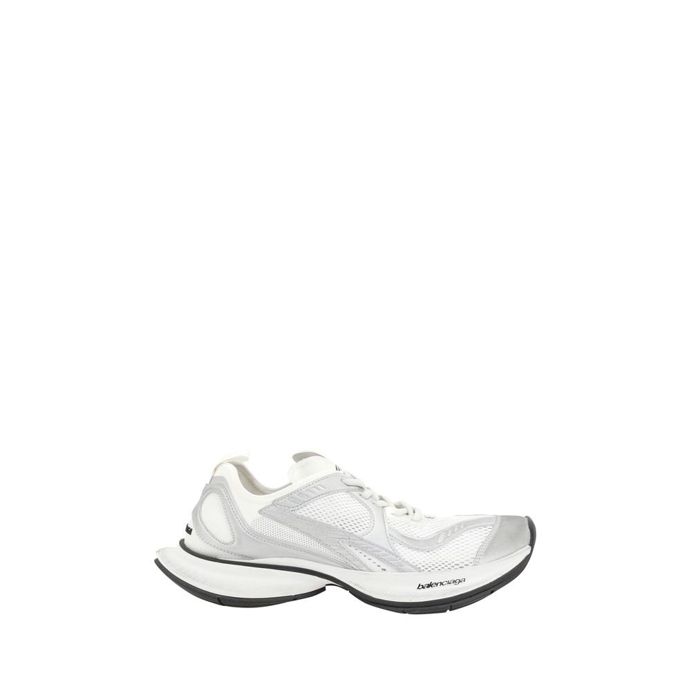 Circuit Polyurethane and Fabric Platform Sneakers