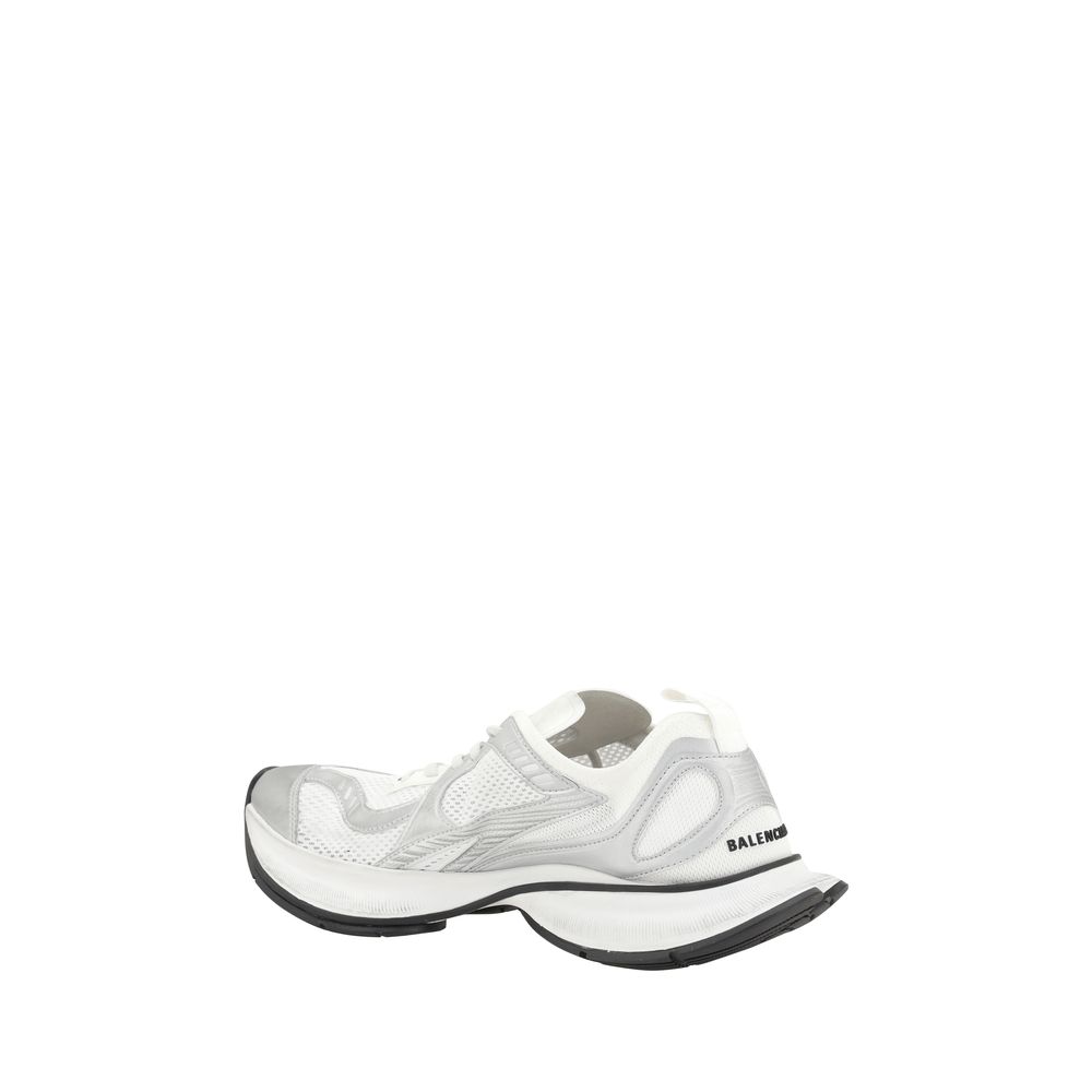 Circuit Polyurethane and Fabric Platform Sneakers