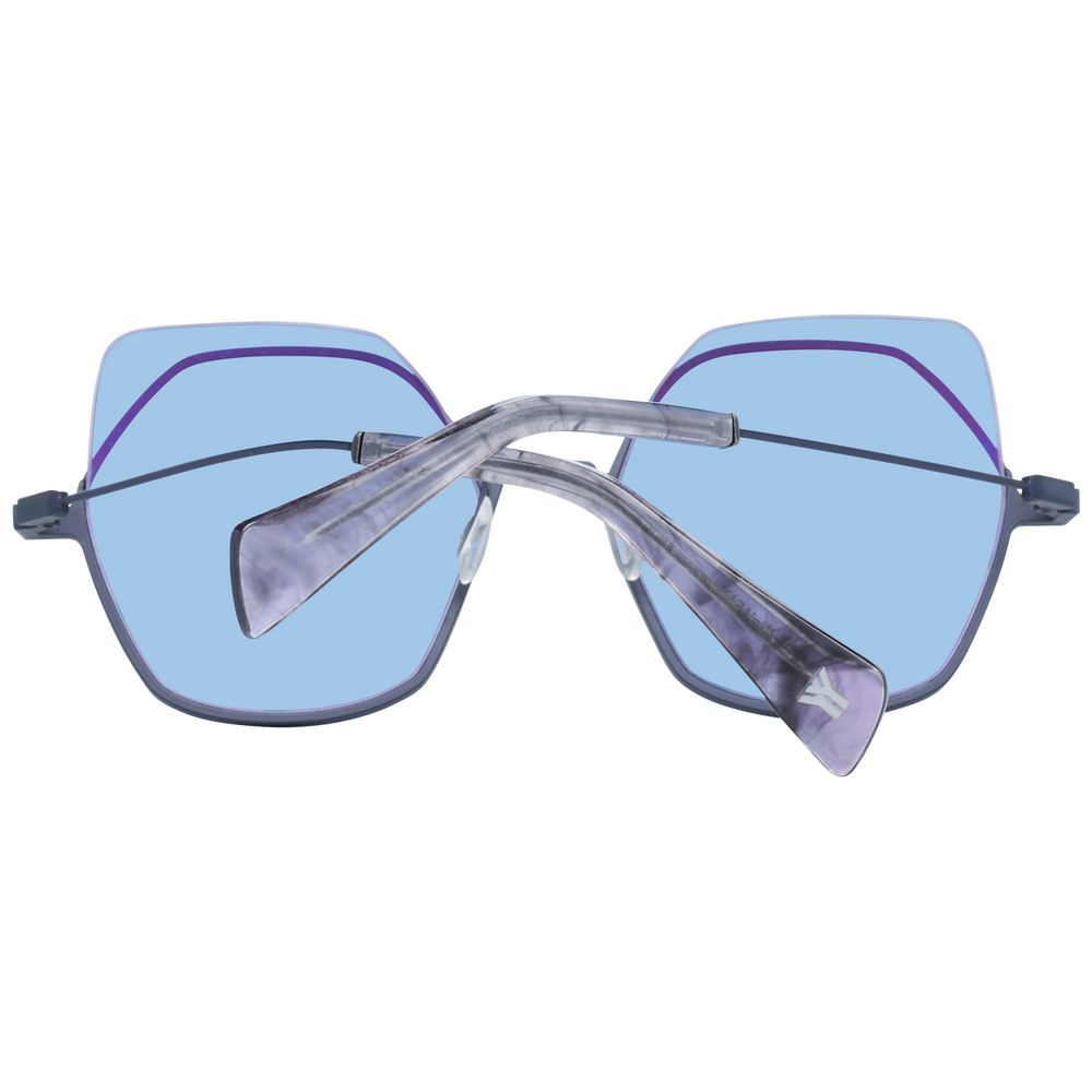 Gunmetal Metal & Plastic Sunglasses