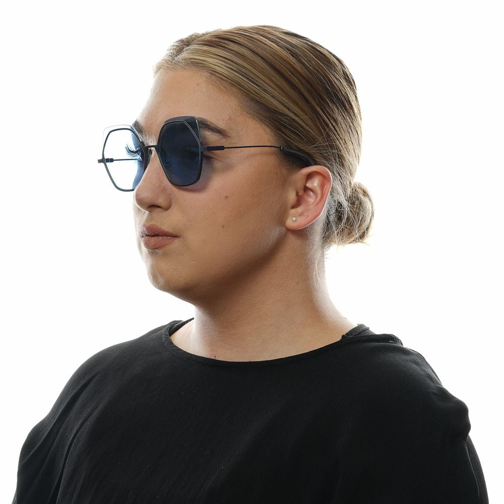 Gunmetal Metal & Plastic Sunglasses